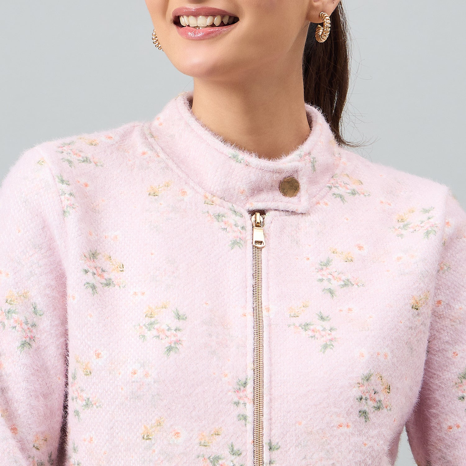 Duke Urban Women Full Zip Regular Sweatshirt (LFX976)
