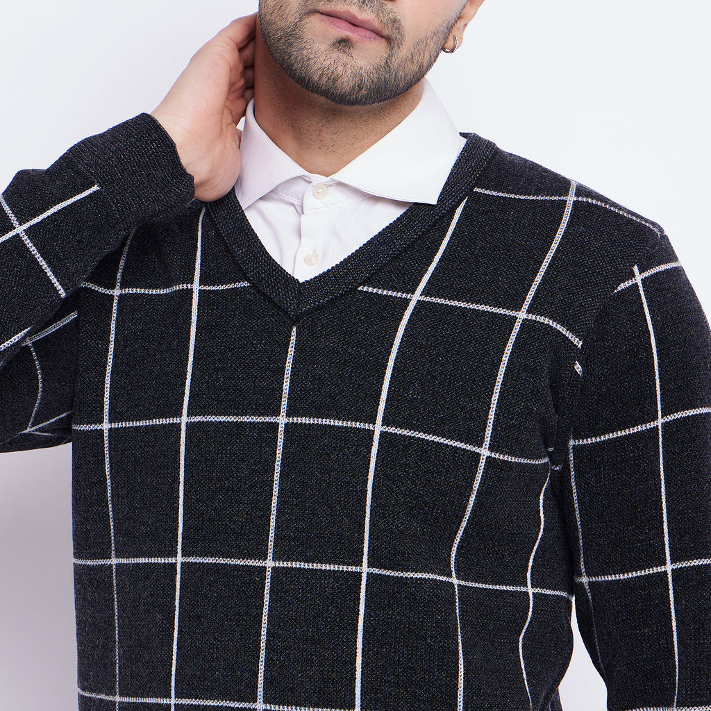 Duke Urban Men Full Sleeve V Neck Sweater (SDS2141)
