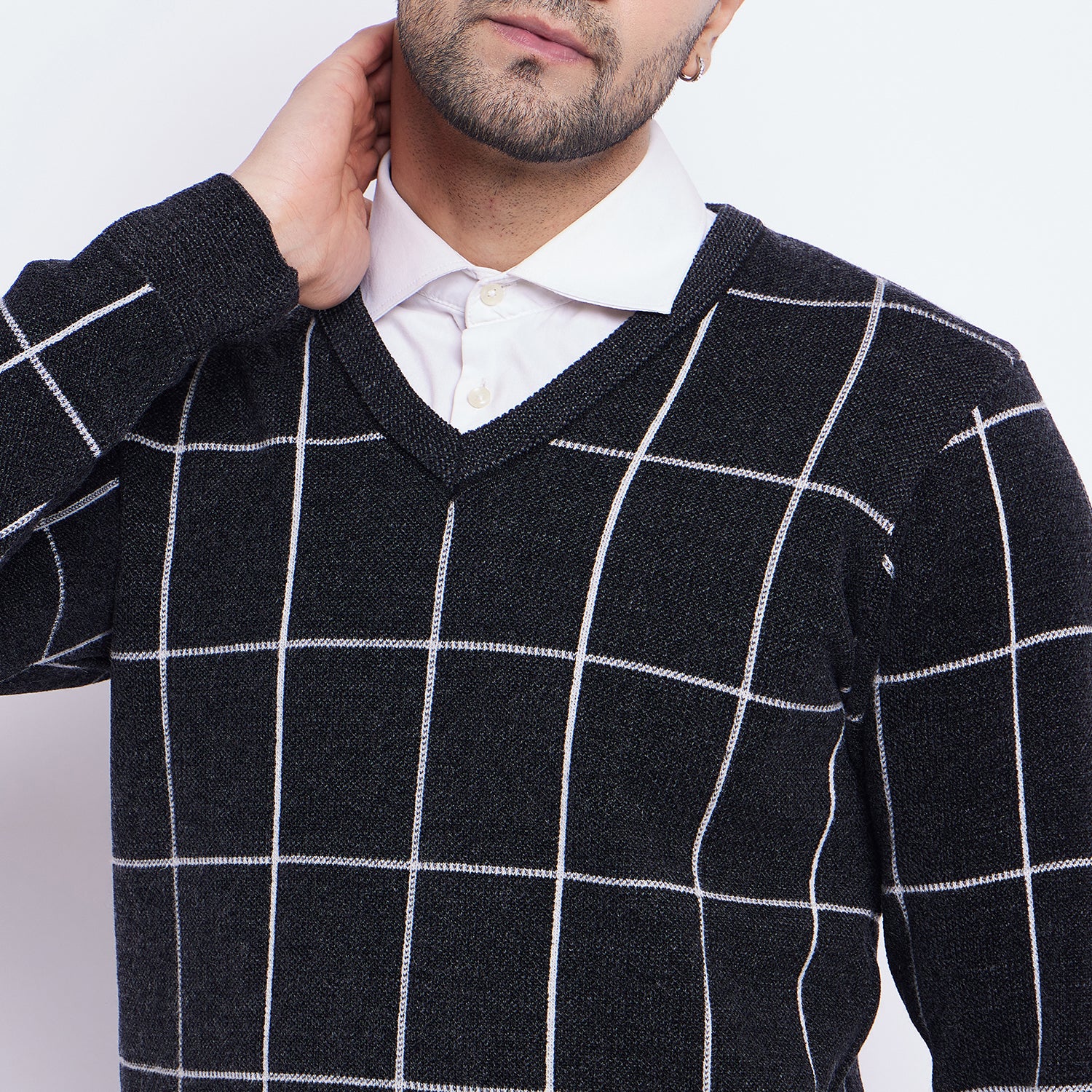 Duke Urban Men Full Sleeve V Neck Sweater (SDS2141)