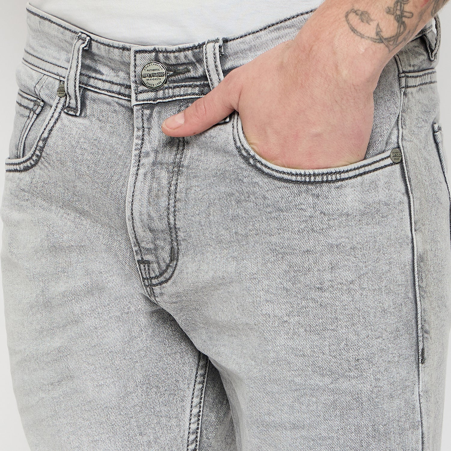 Duke Urban Men Slim Fit Stretchable Jeans (SDD5545)