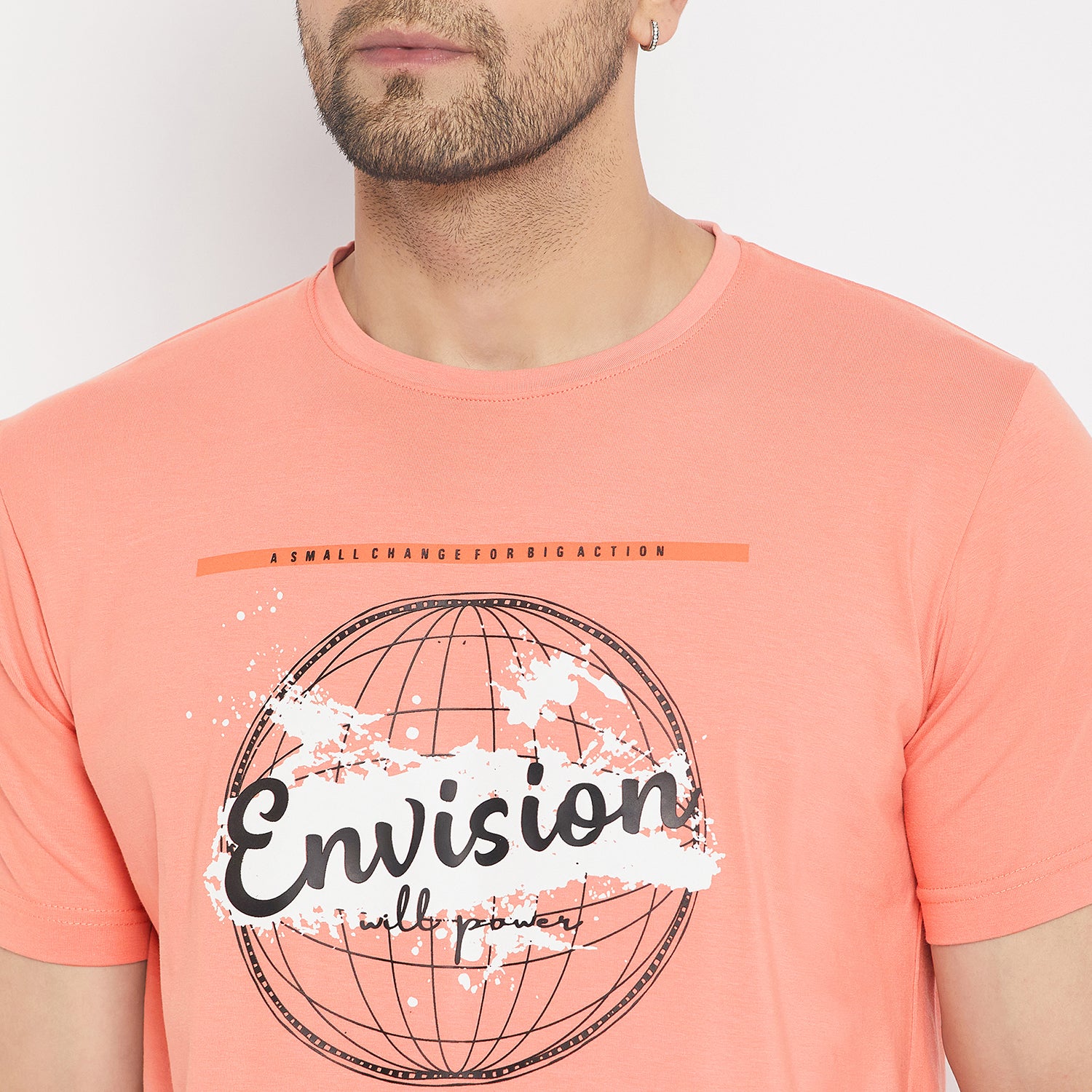 Duke Stardust Men Half Sleeve Cotton T-shirt (MLF7050)