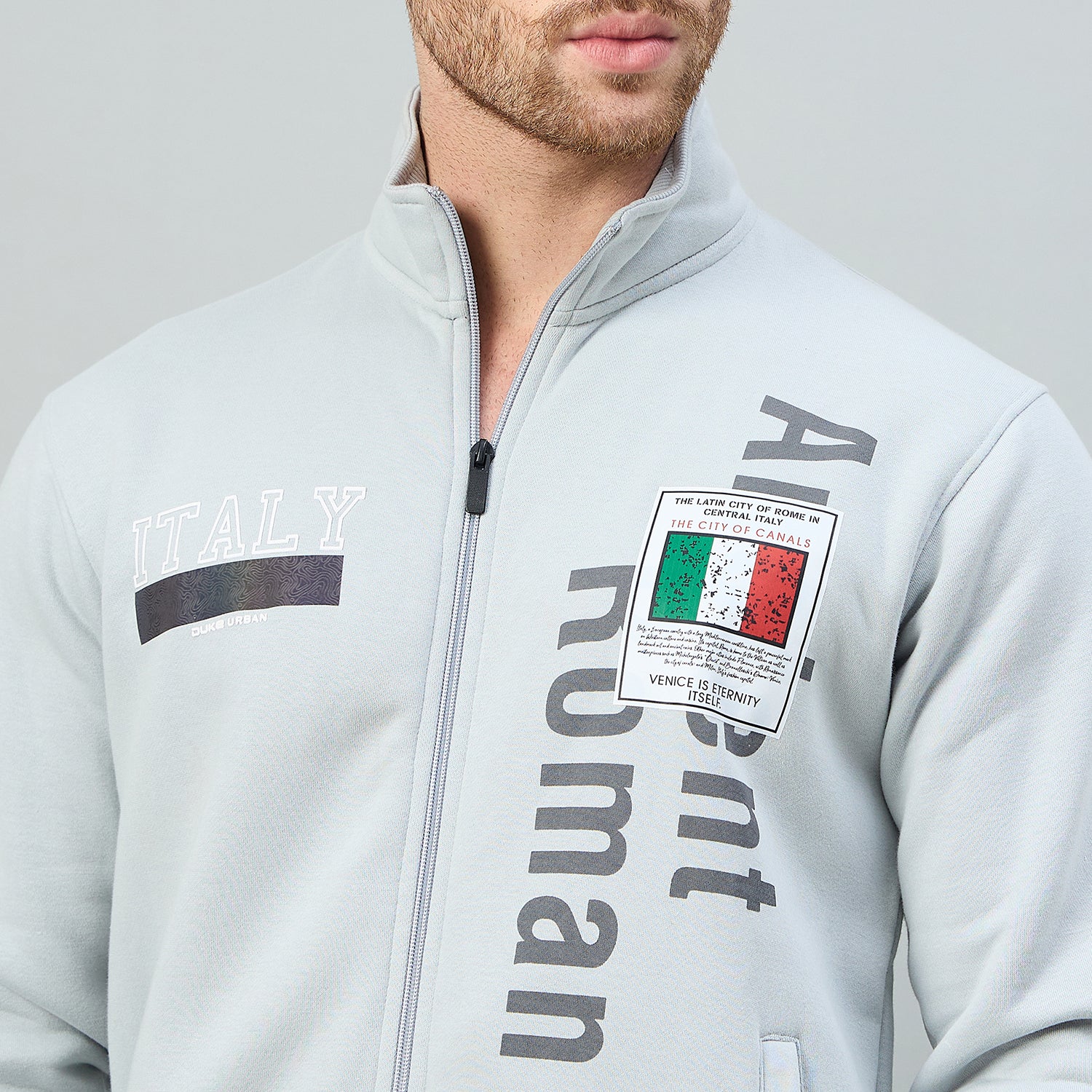 Duke Urban Men Full Sleeve Zipper Sweatshirt (LF6377)