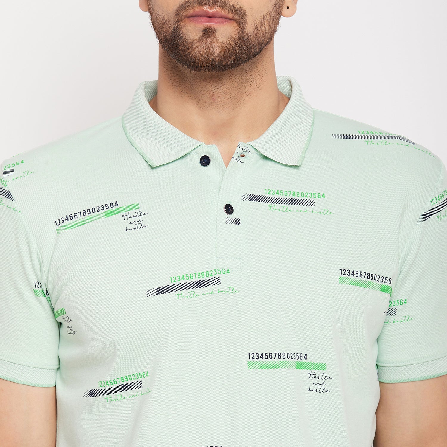 Duke Urban Men Half Sleeve Polo Neck Cotton T-shirt (LF5862)