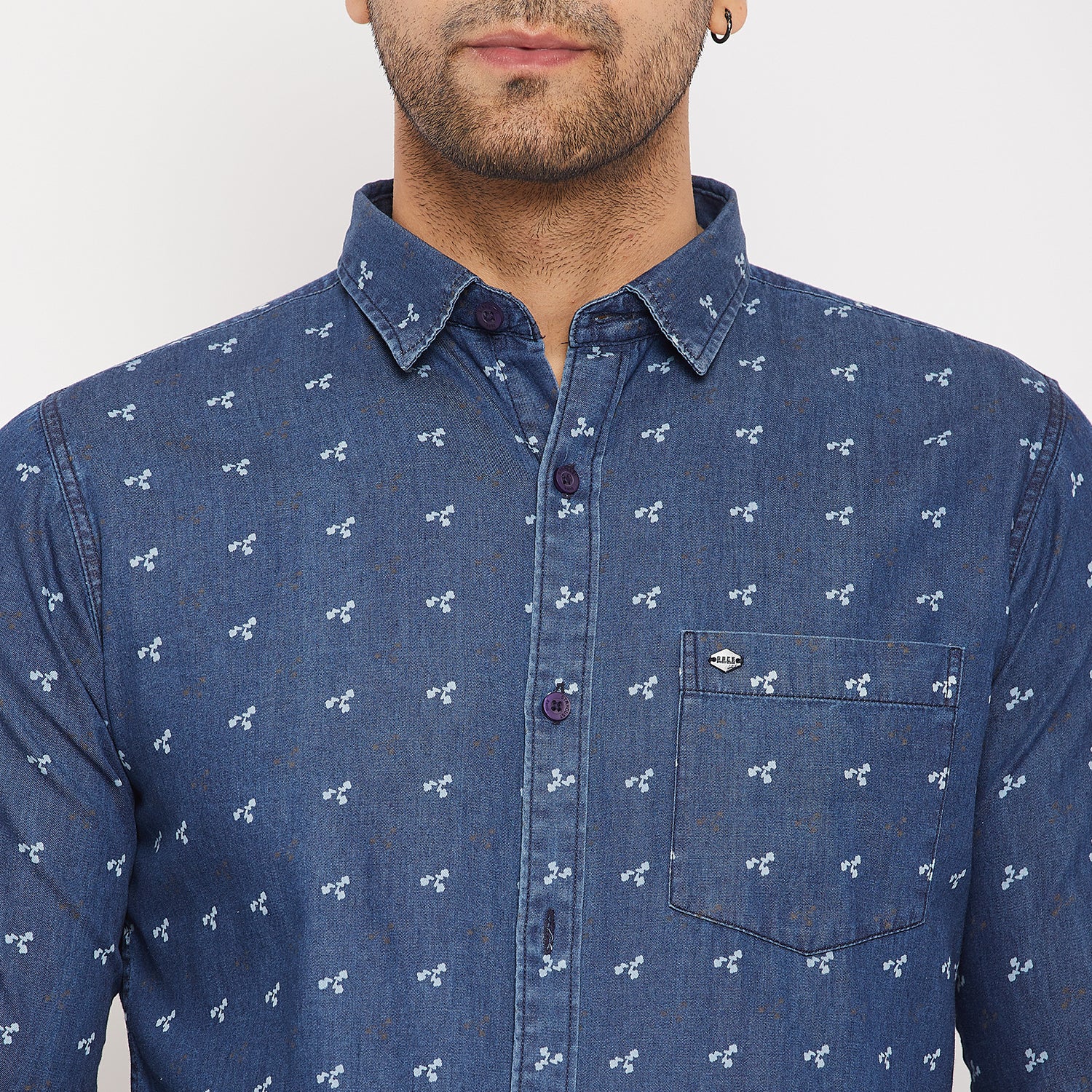 Duke Men Stardust Cotton Full Sleeve Shirt (SDO8910R)
