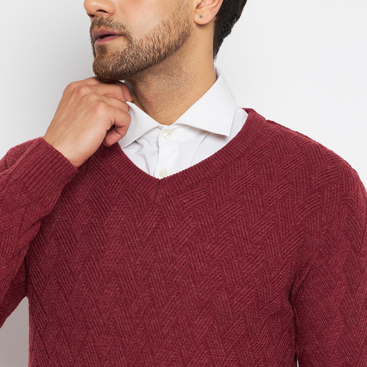 Duke Urban Men Full Sleeve V-Neck Sweater (SDS2047)
