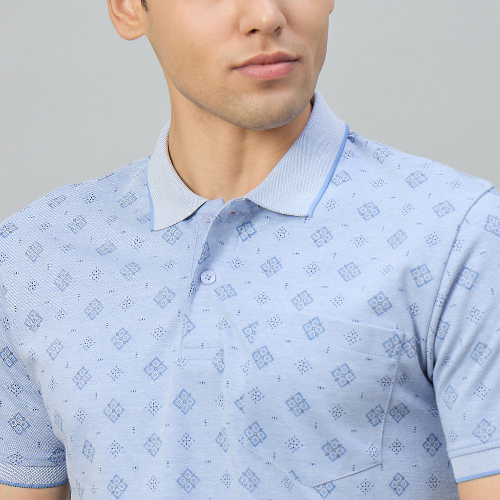 Duke Men Half Sleeve Cotton Regualr Fit Casual T-shirt (LF7995)