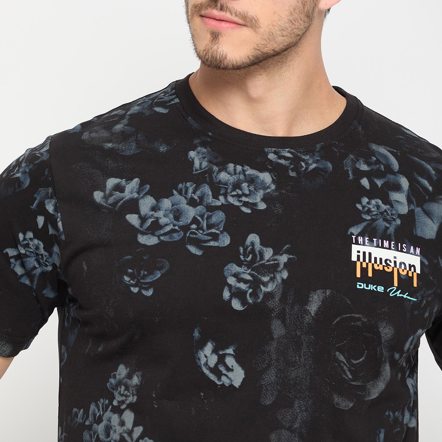 Duke Urban Men Half Sleeve Cotton T-shirt (LF7224)