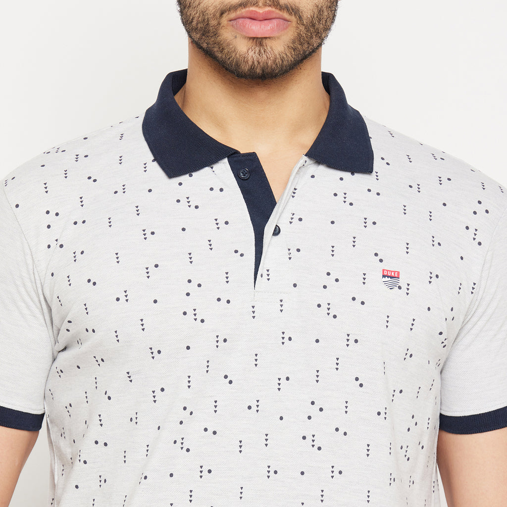 Duke Stardust Men Half Sleeve Polo Neck Cotton T-shirt (3966)