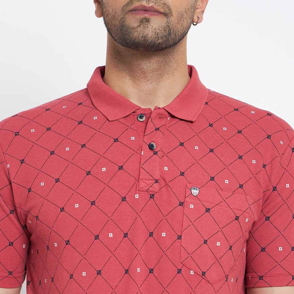 Duke Stardust Men Half Sleeve Cotton T-shirt (MLF7116)