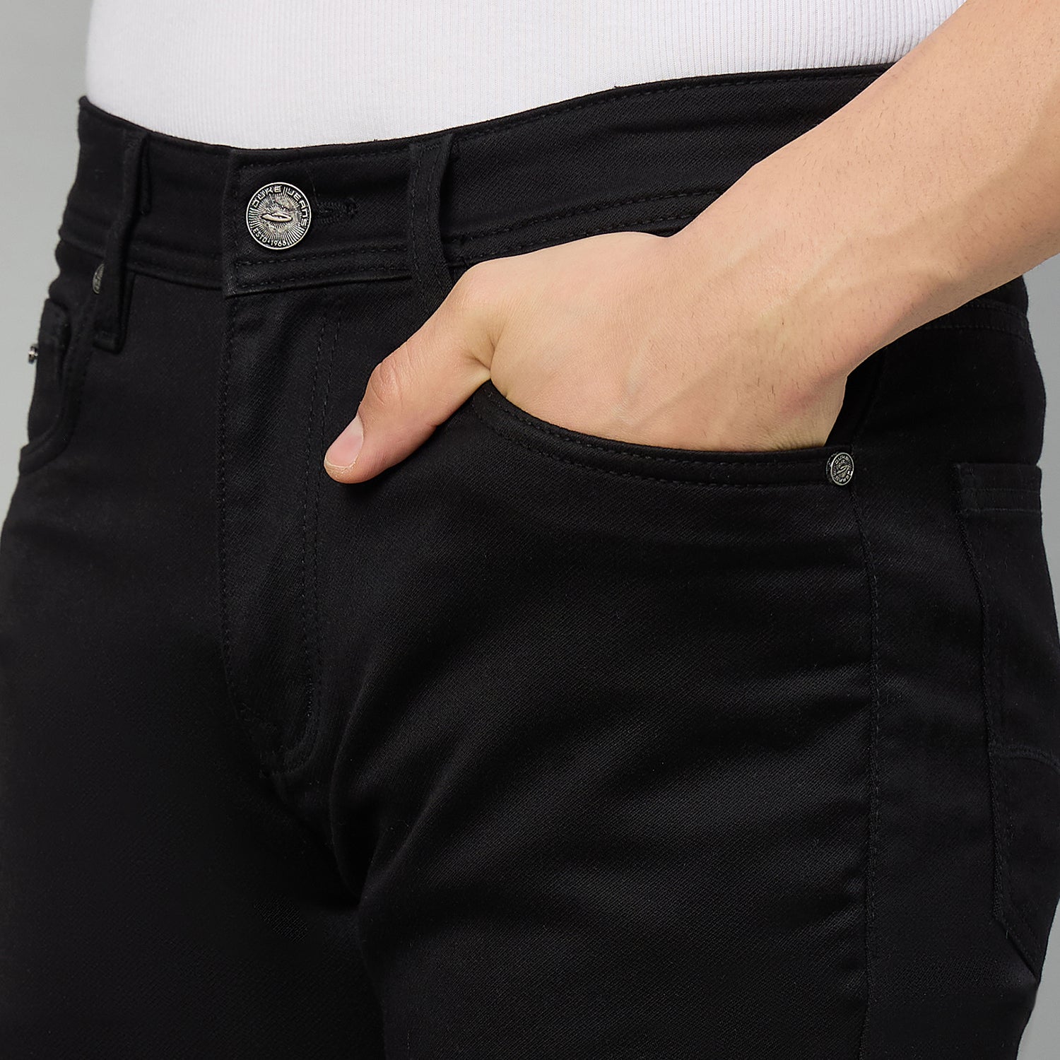 Duke Men Narrow Fit Stretchable Jeans (SDD9234N)
