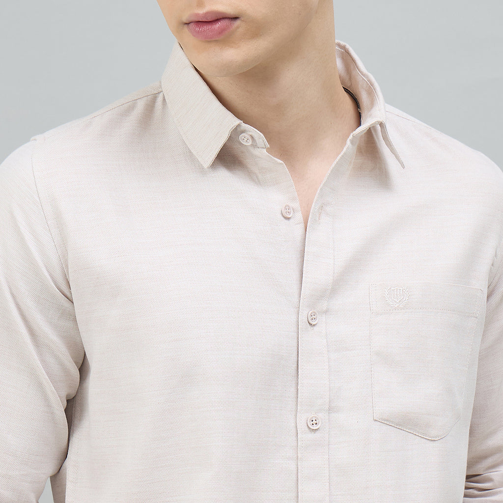 Duke Urban Men Solid Full Sleeve Spread Collar Slim Shirt (SDO7PLDI)