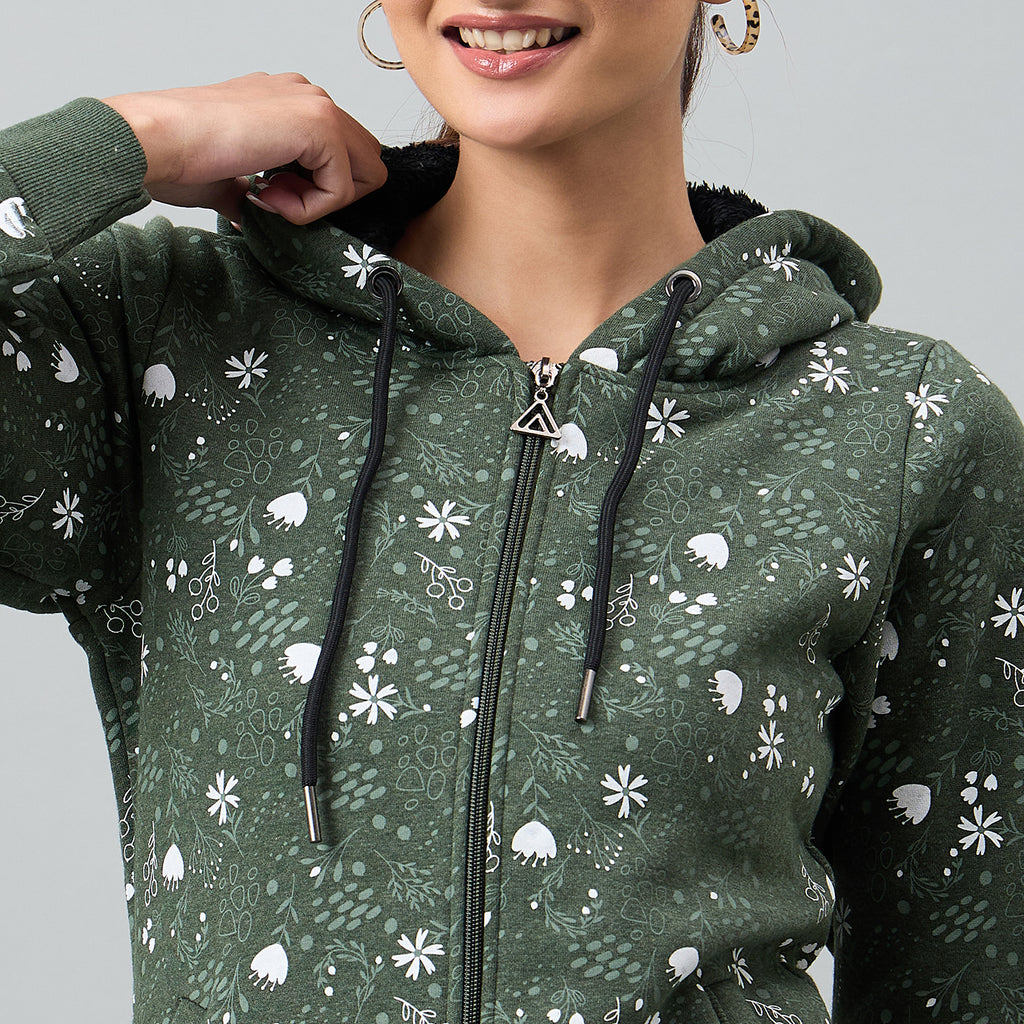 Duke Urban Women Full Sleeve Hooded Sweatshirt (LFX942)
