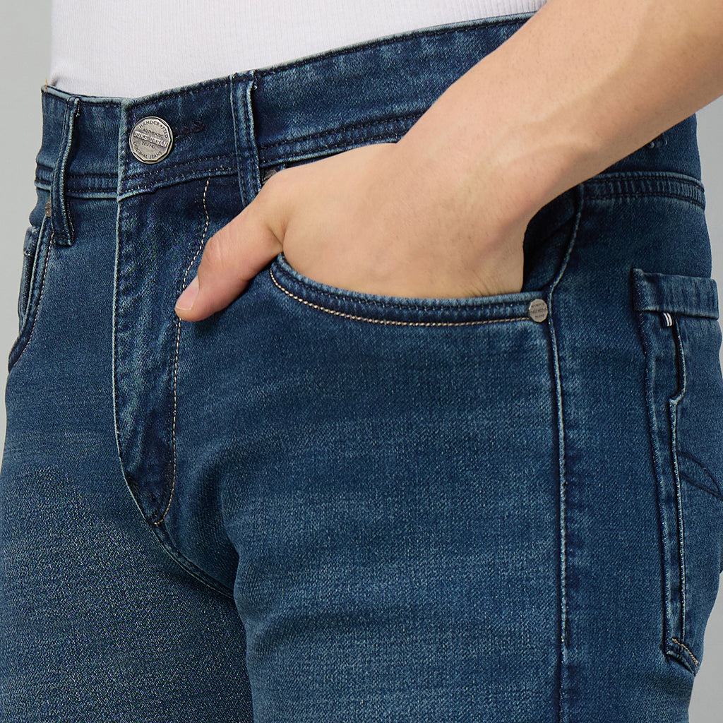 Duke Men Narrow Fit Stretchable Jeans (SDD9215N)