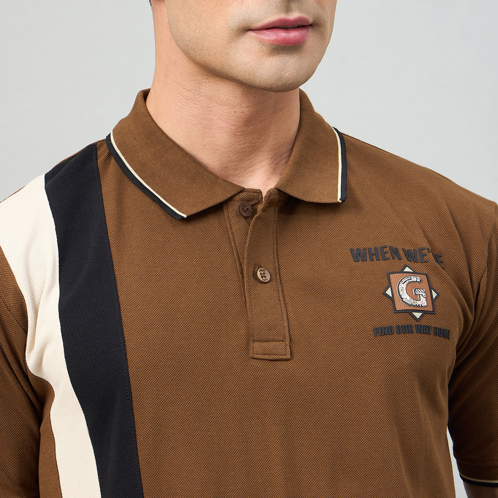 Duke Men Half Sleeve Cotton Regualr Fit Casual T-shirt (LF7910)