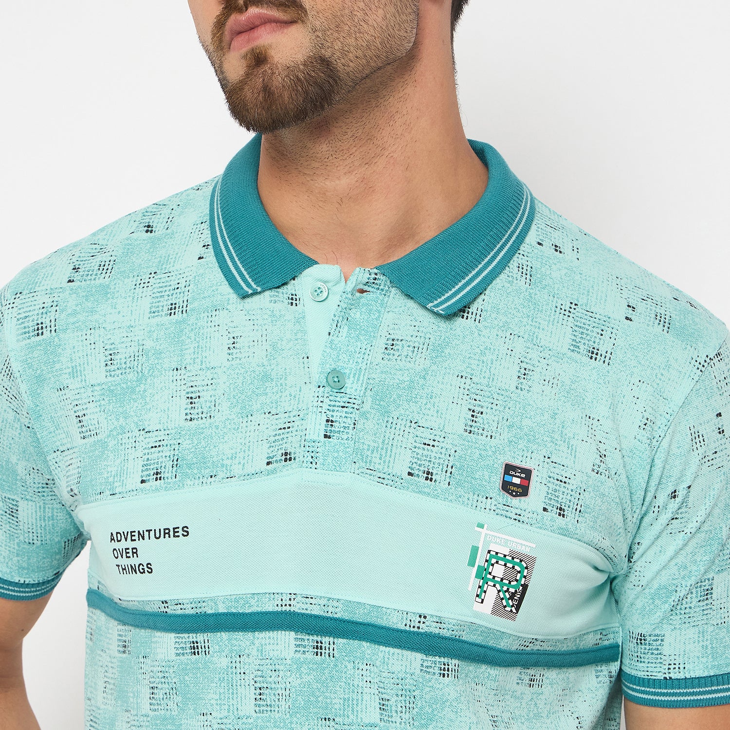 Duke Urban Men Half Sleeve Cotton Tshirt (LF7394)