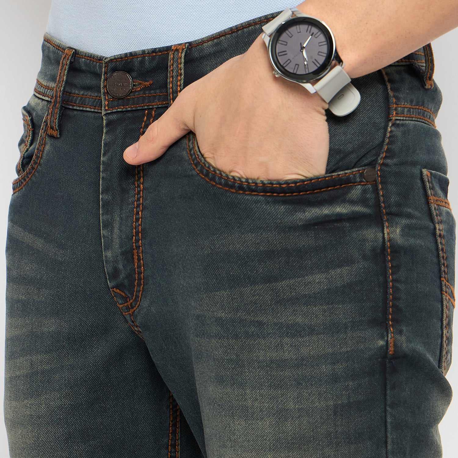Duke Urban Men Regular Fit Stretchable Jeans (SDD5527)