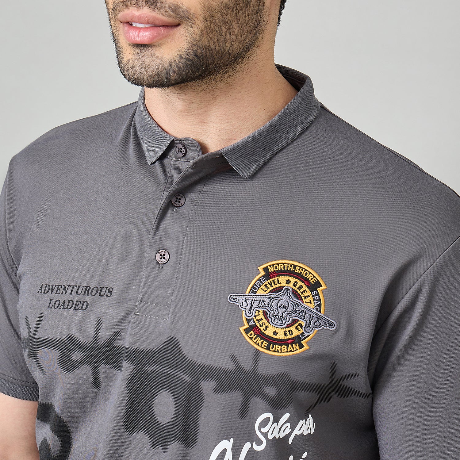 Duke Urban Men Half Sleeve Cotton Tshirt (LF7638)