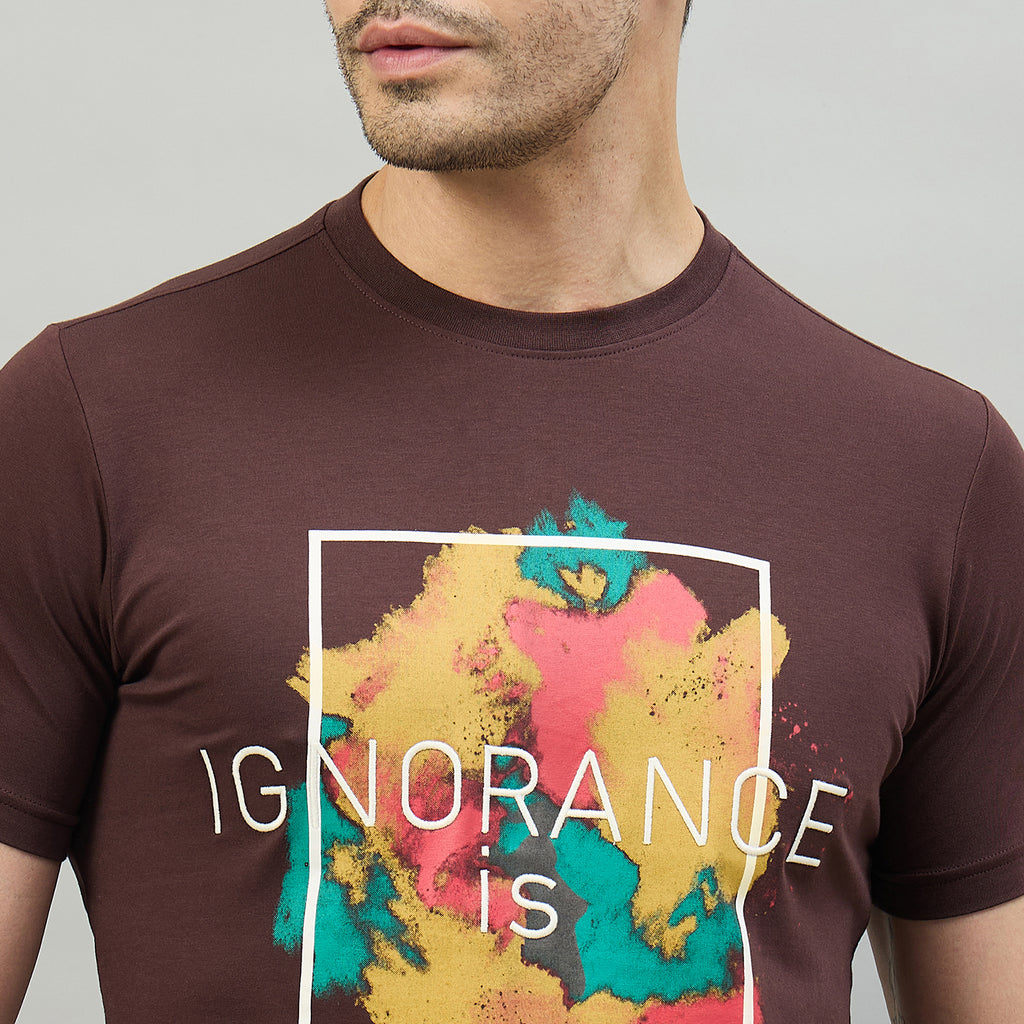 Duke Urban Men Half Sleeve Cotton Smart Fit Casual T-shirt (LF7862)