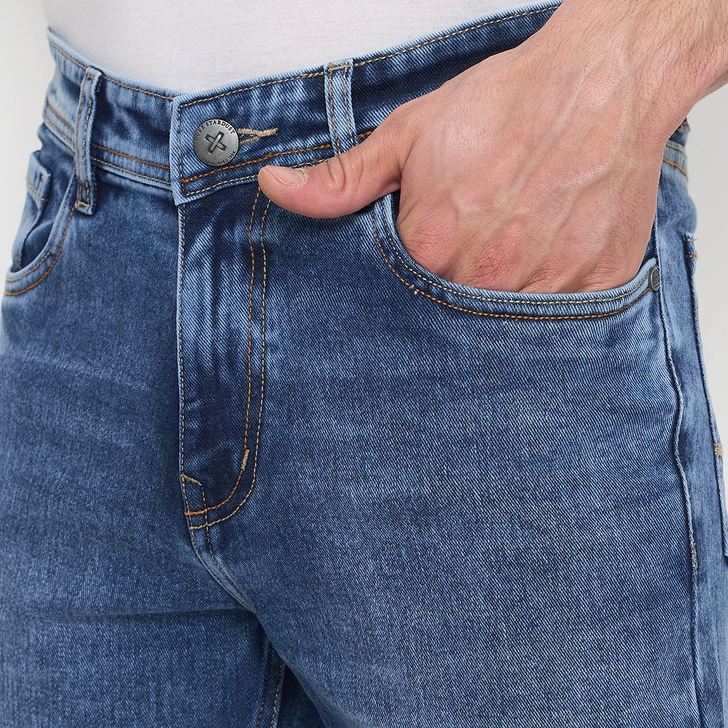 Duke Urban Men Comfort Fit Stretchable Jeans (SDD5844C)