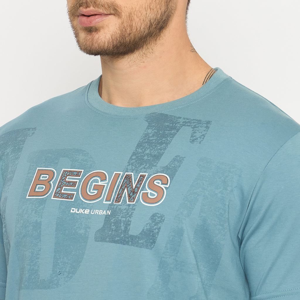 Duke Urban Men Half Sleeve Cotton Tshirt (LF7421)