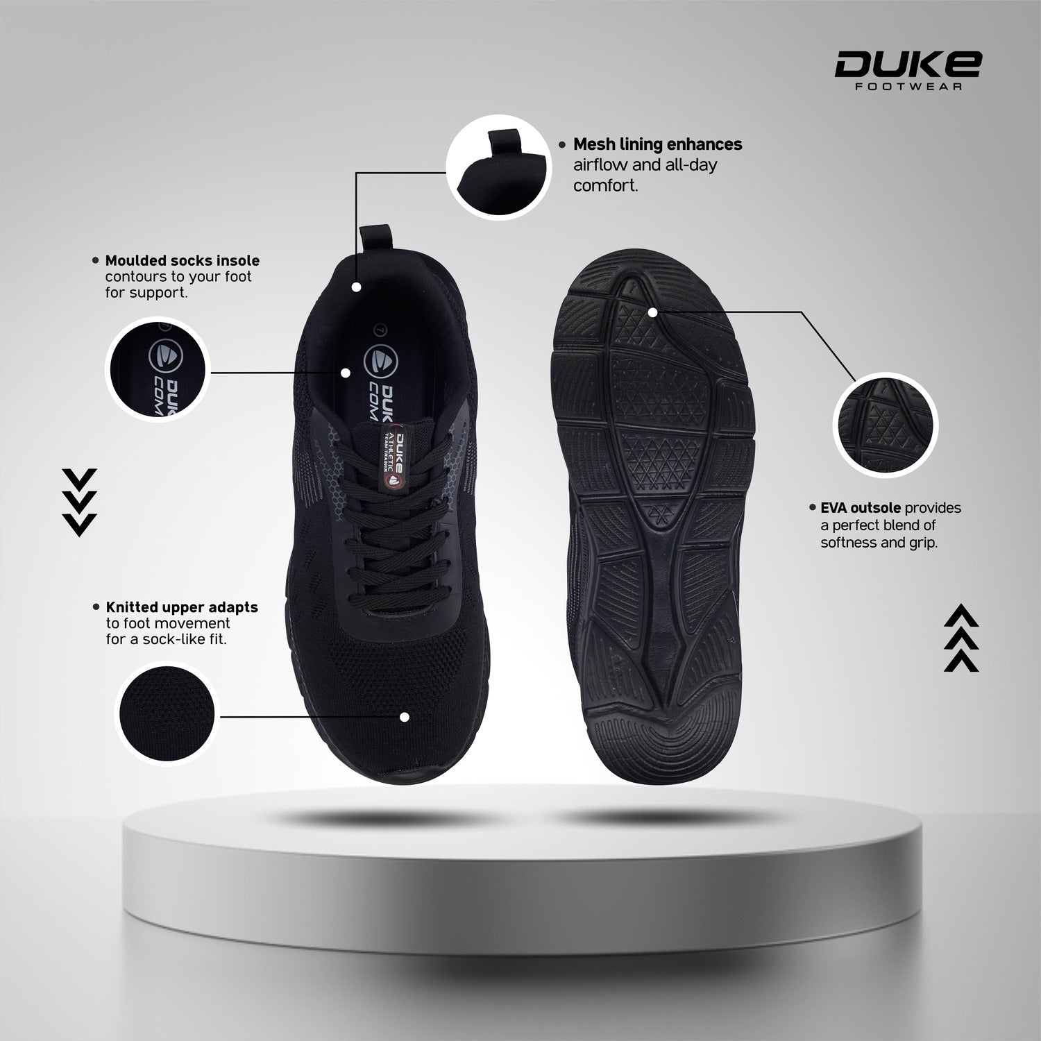 Duke Mens Energex Sports Shoes (FWOL2165)