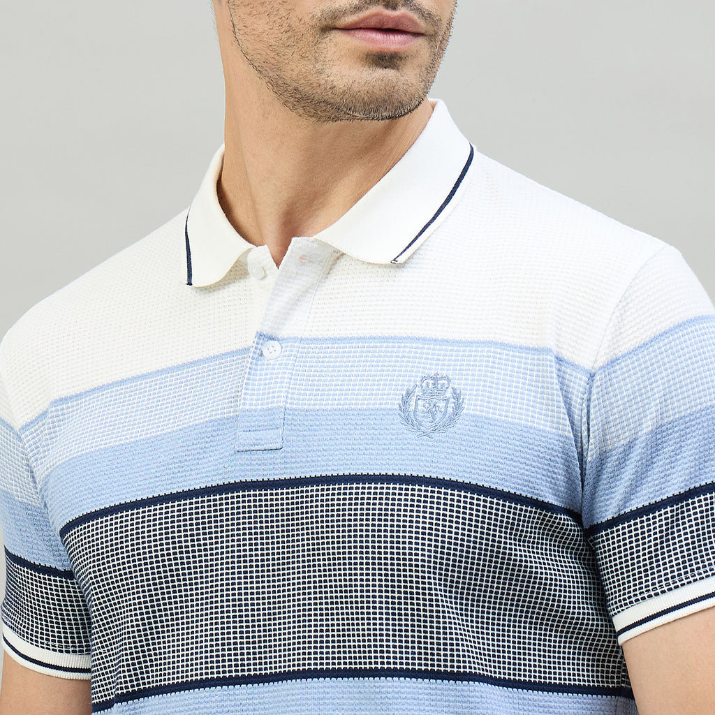 Duke Urban Men Half Sleeve Cotton Smart Fit Casual T-shirt (LF7974)