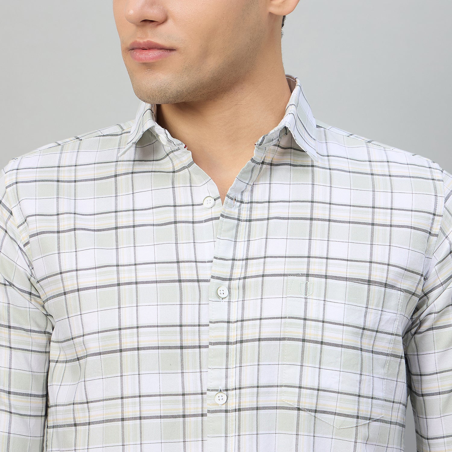 Duke Men Slim Fit Full Sleeve Oxford Cotton Shirt (SDO5CKDB)