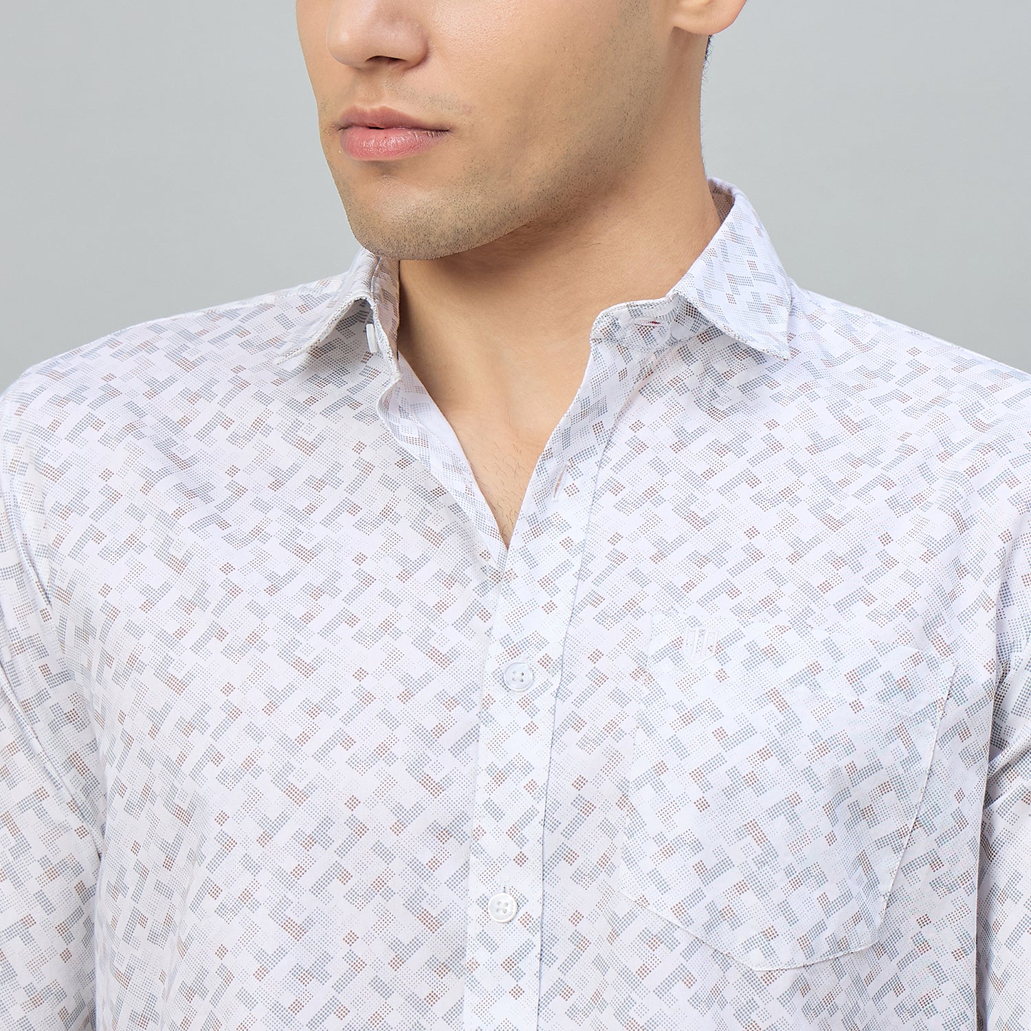 Duke Men Slim Fit Full Sleeve Short Style Cotton Shirt (SDO8PRBN)