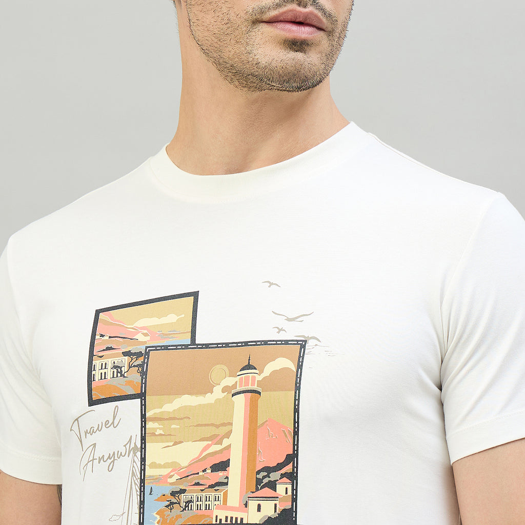 Duke Urban Men Round Neck Half Sleeve Slim T-Shirt (LF7526)