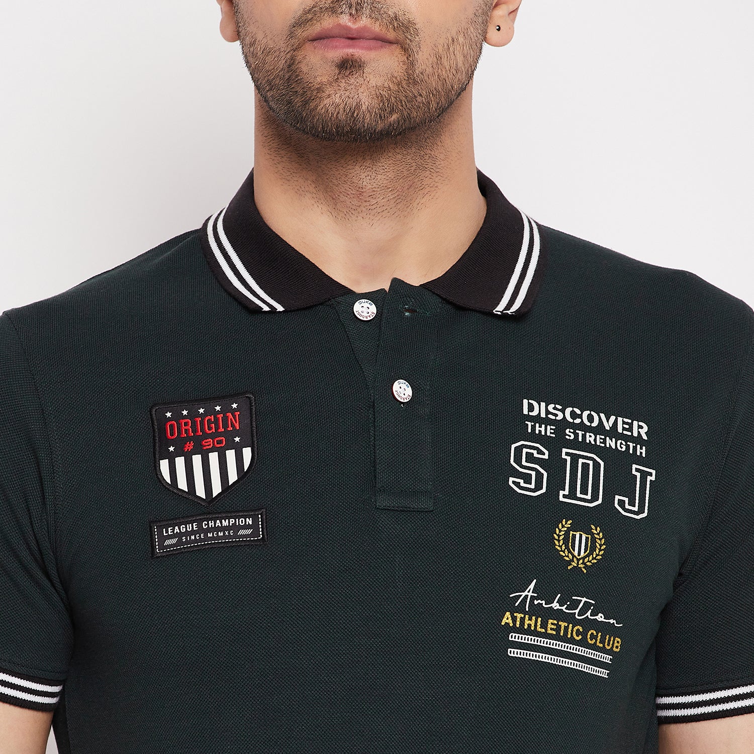 Duke Stardust Men Polo Neck Half Sleeve Cotton T-shirt (LF5855)