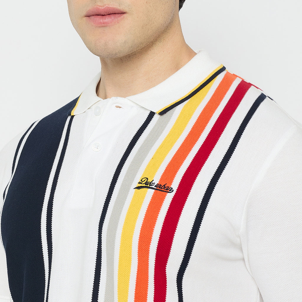 Duke Urban Men Half Sleeve Cotton Polo Tshirt (LF7477)