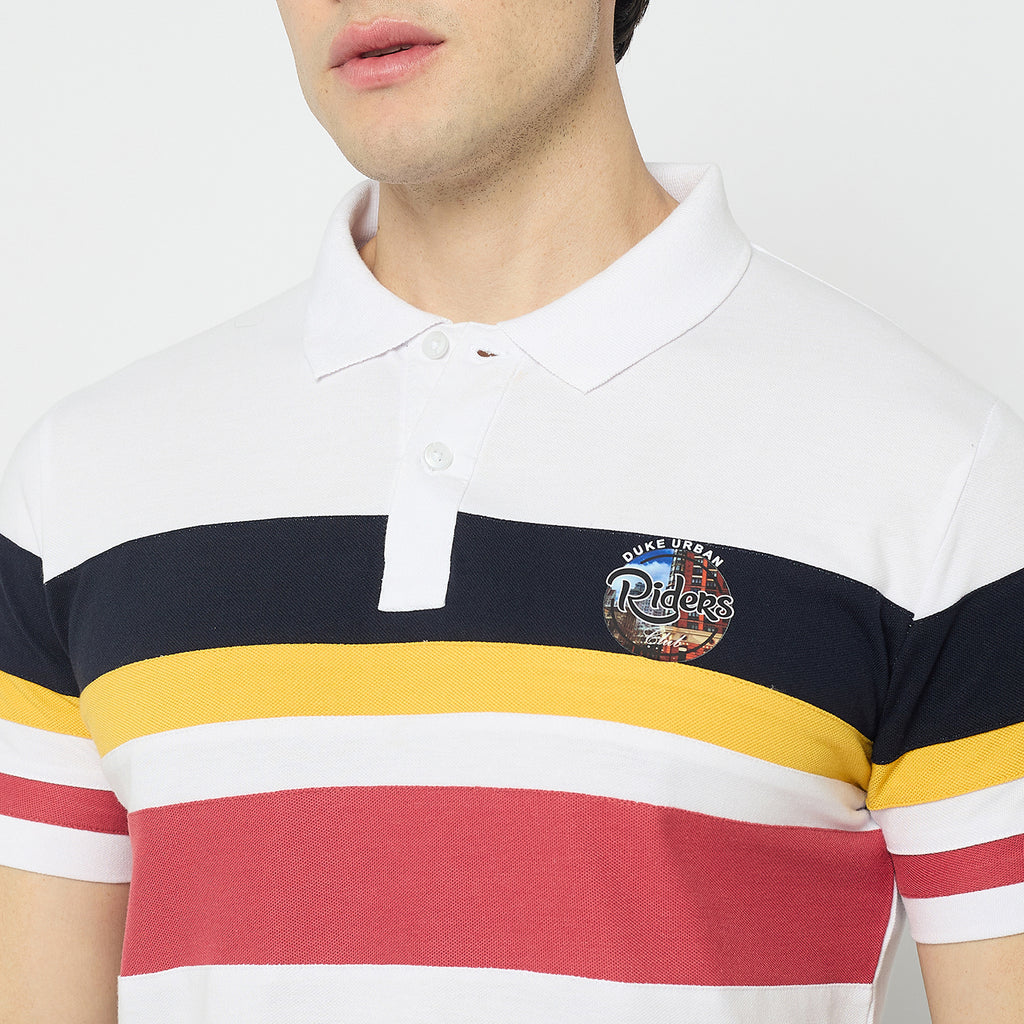 Duke Urban Men Half Sleeve Cotton Polo Tshirt (LF7396)