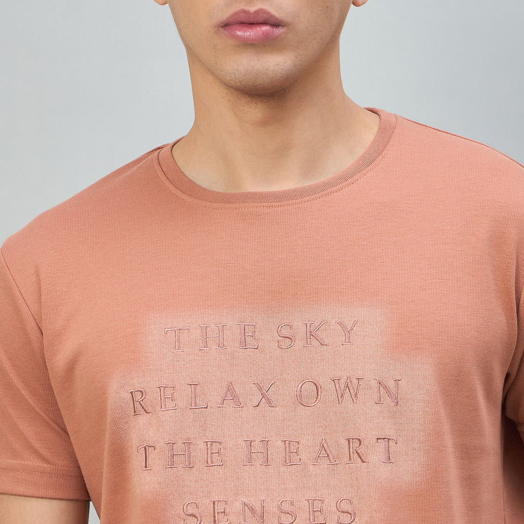 Duke Urban Men Typography Half Sleeve Round Neck Tshirt (LF7597)