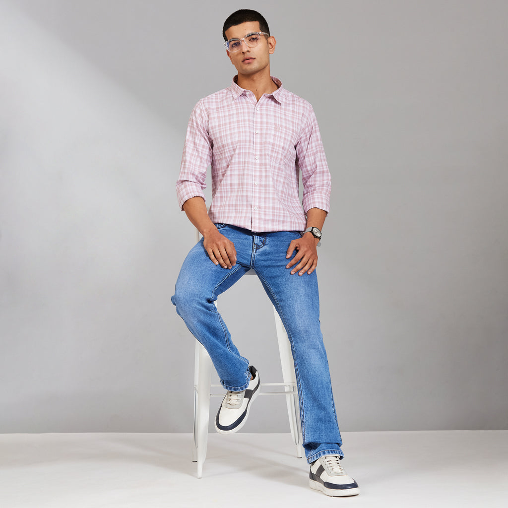 Duke Men Regular Full Sleeve Cotton Shirt (SDO7CKCR)