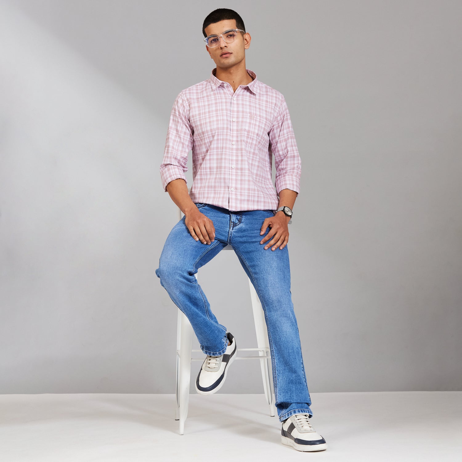 Duke Men Regular Full Sleeve Cotton Shirt (SDO7CKCR)