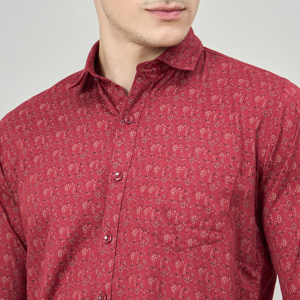 Duke Urban Men Full Sleeve Cotton Shirt (SDO8PRAY)
