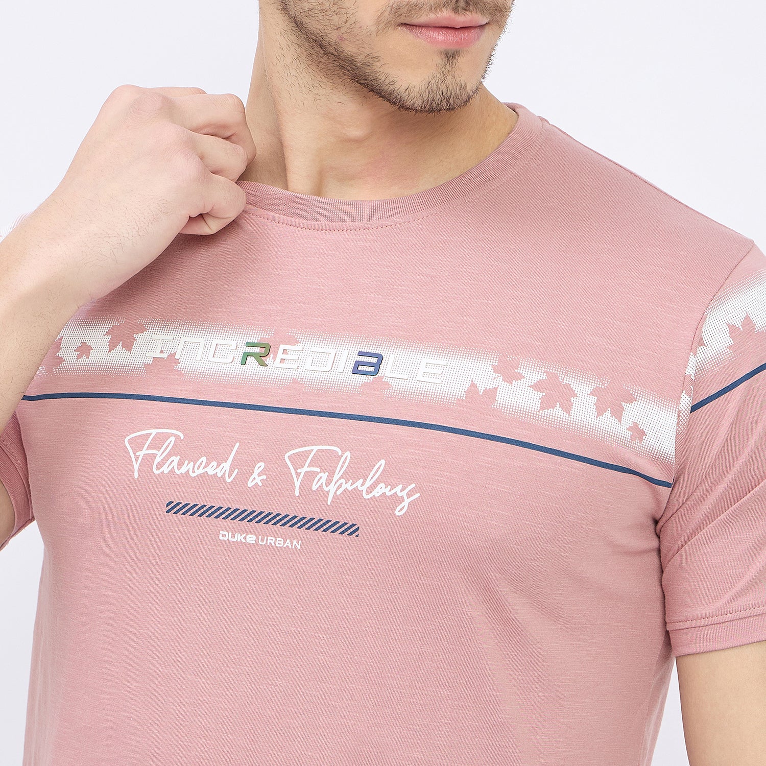 Duke Urban Men Half Sleeve Cotton T-shirt (LF7155)