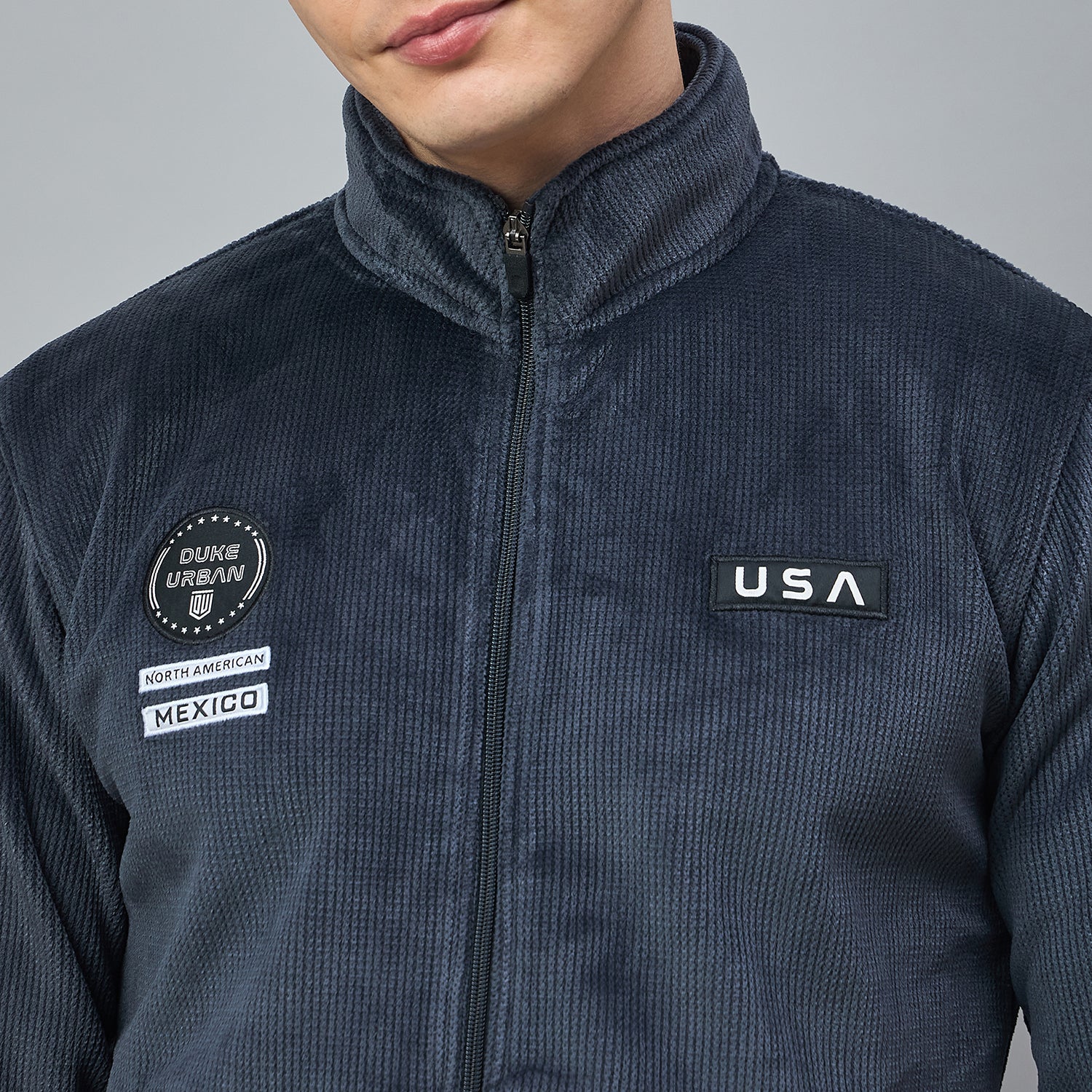 Duke Urban Men Full Sleeve Zipper Sweatshirt (LF6533)