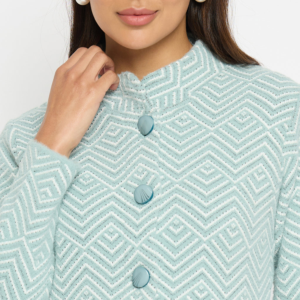Duke Stardust Women Full Sleeve Round Neck Long Coat (SDS1208)
