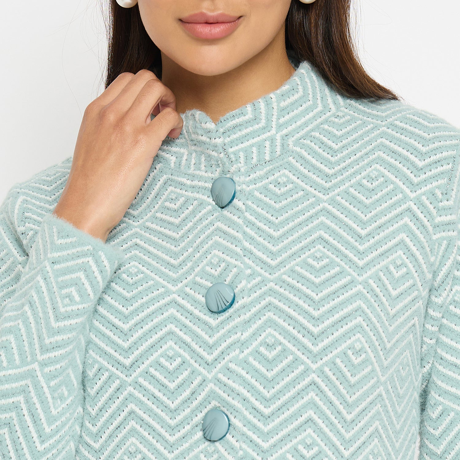 Duke Stardust Women Full Sleeve Round Neck Long Coat (SDS1208)