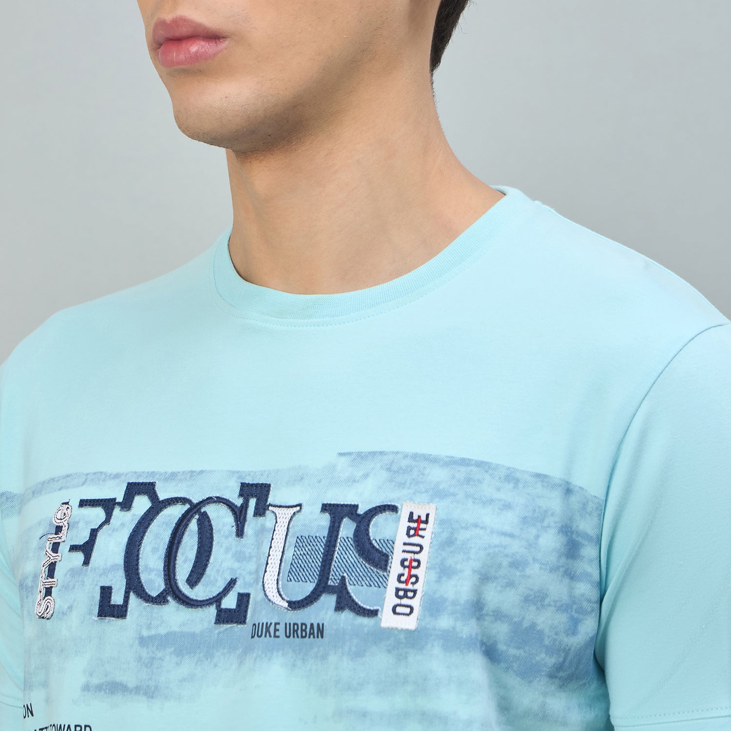 Duke Urban Men Graphic Print Half Sleeve Round Neck Casual Tshirt (LF7525)
