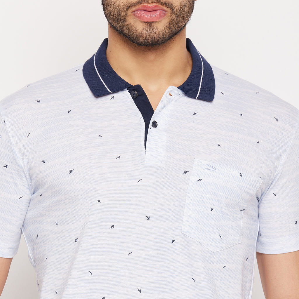Duke Stardust Men Half Sleeve Polo Neck Cotton T-shirt (4260)