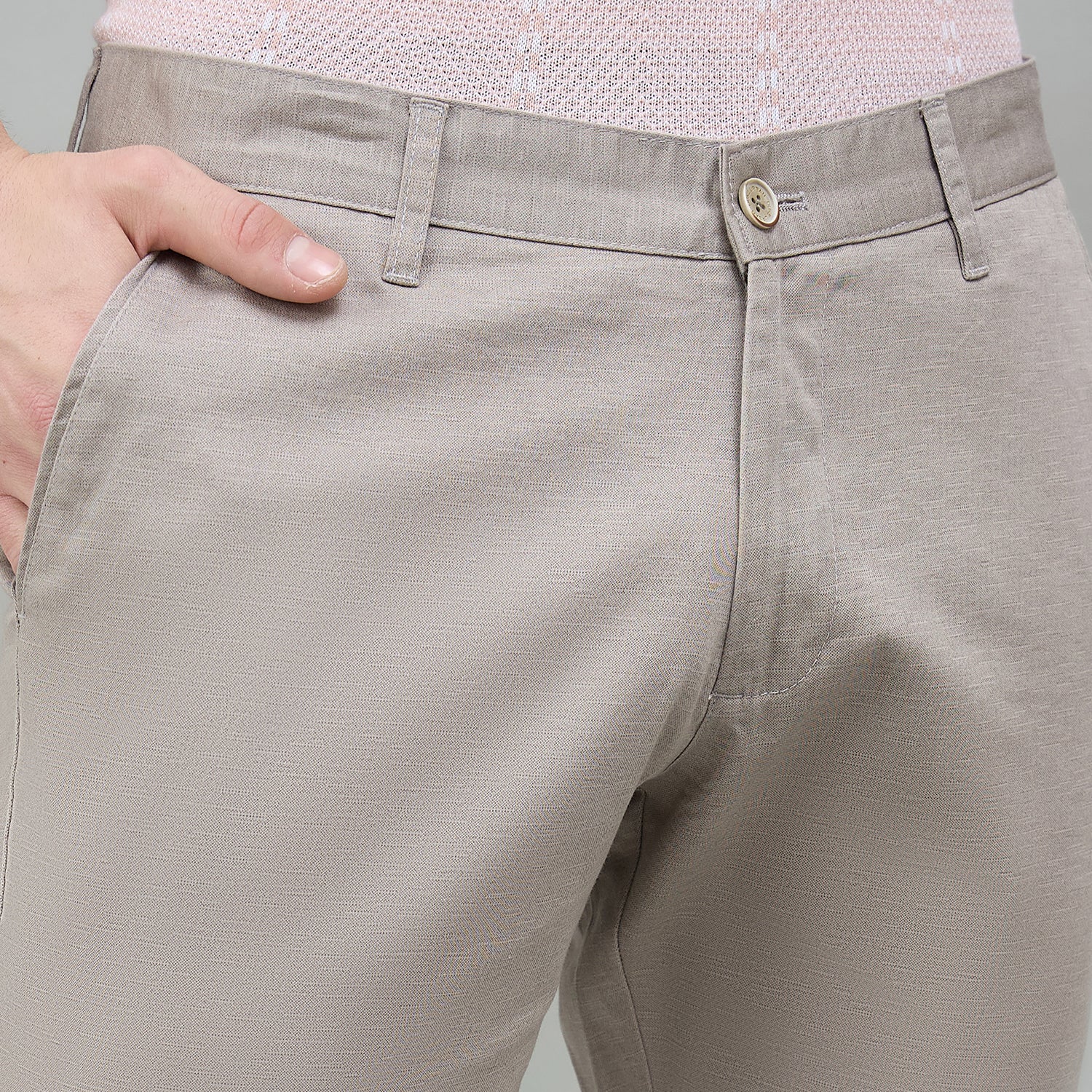 Duke Urban Men Flatfront Narrowfit Non-denim Casual Trouser (SDT4647)