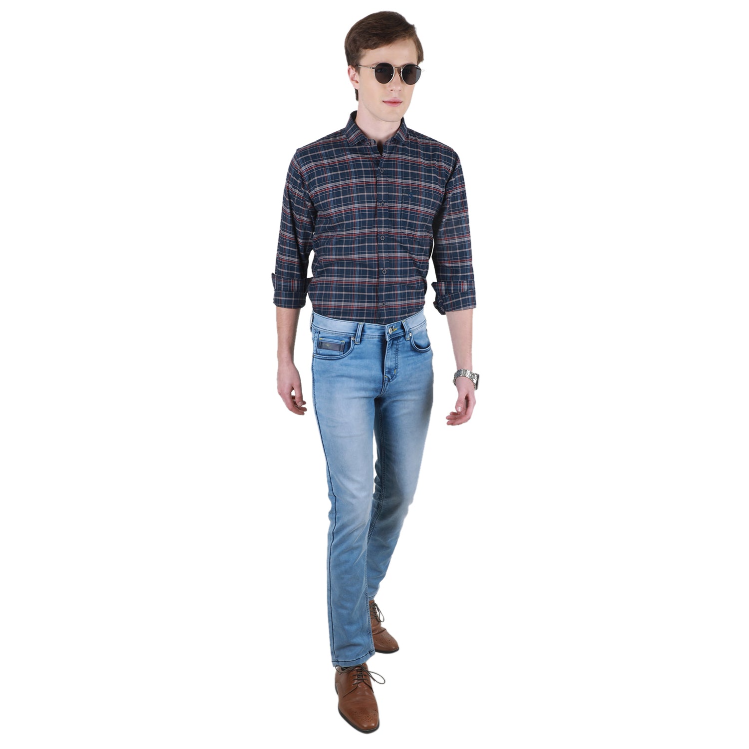 Duke Stardust Men Full Sleeve Cotton Shirt (SDO8CKOB)