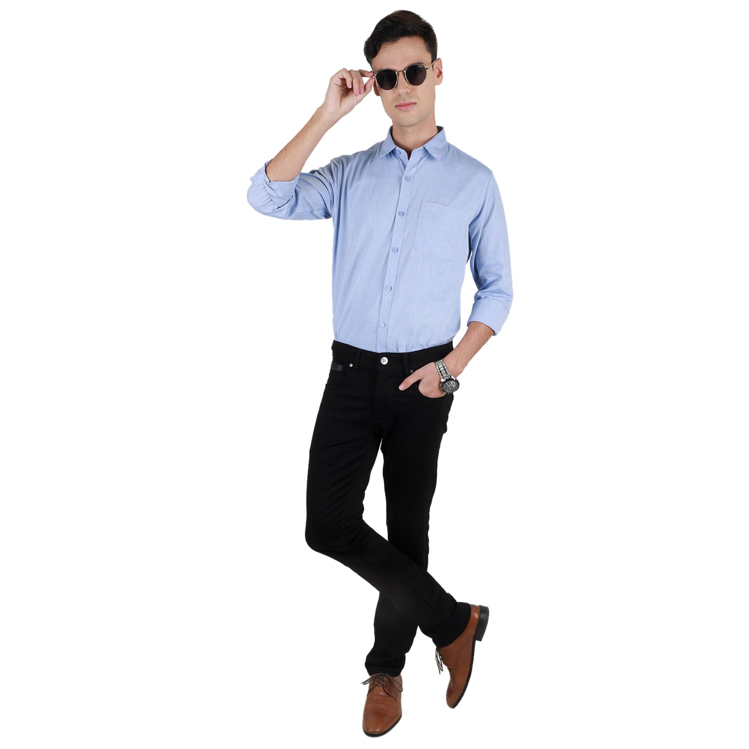 Duke Urban Men Full Sleeve Cotton Shirt (SDO7PLDB)