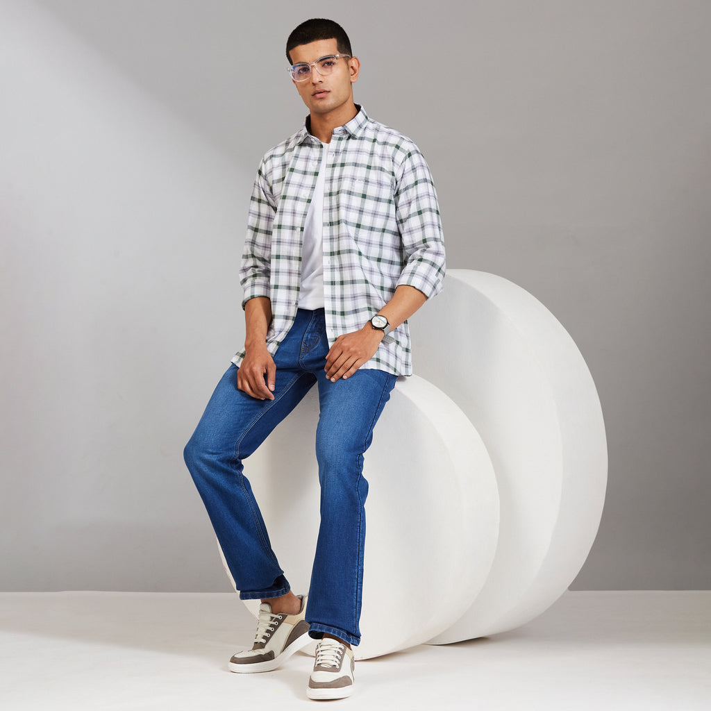 Duke  Men Regular Half Sleeve Cotton Shirt (SDO8CKCE)