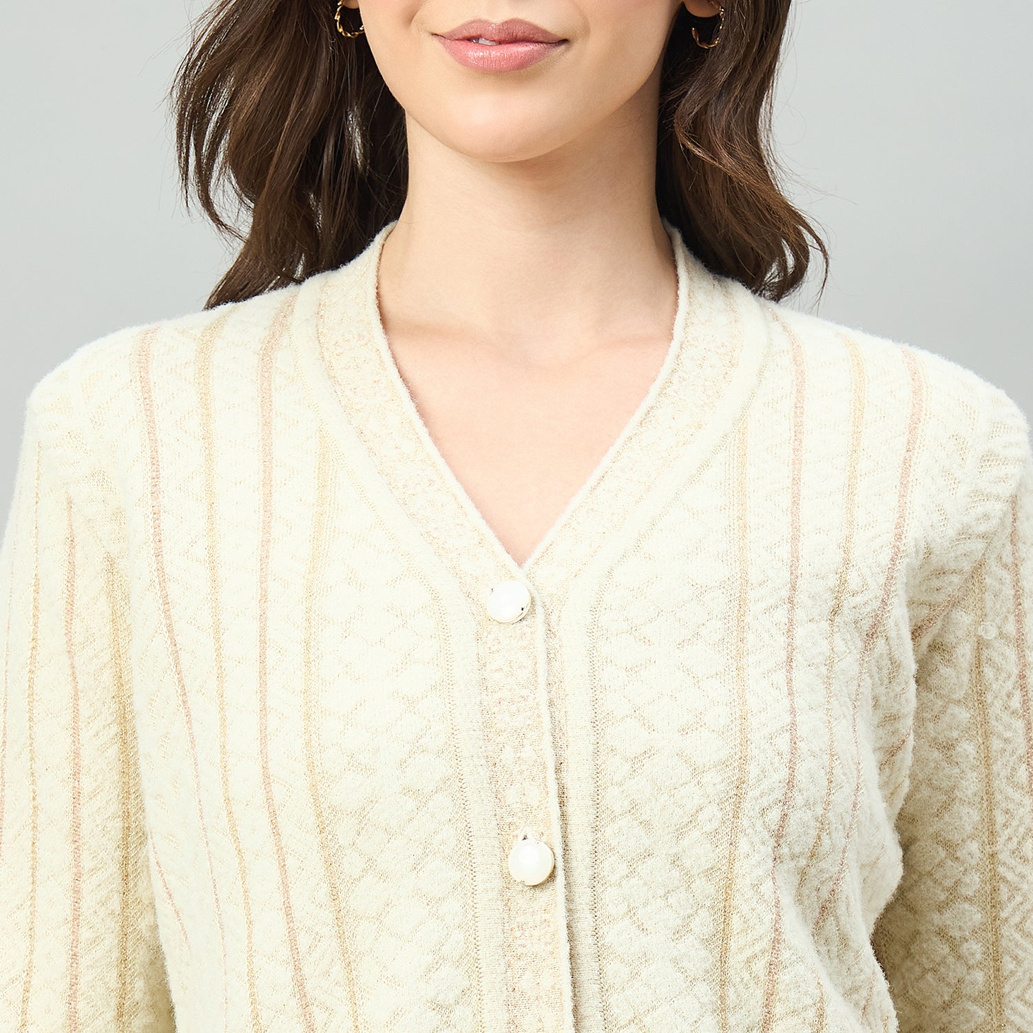 Duke Urban Women Full Sleeve V Neck Regular Sweater (SDS1439)