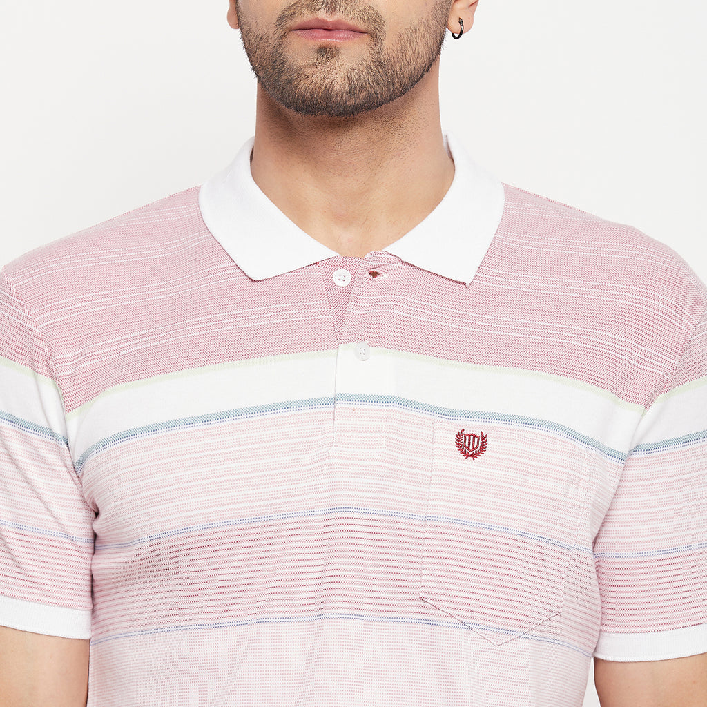 Duke Stardust Men Half Sleeve Polo Neck Cotton T-shirt (LF7016)