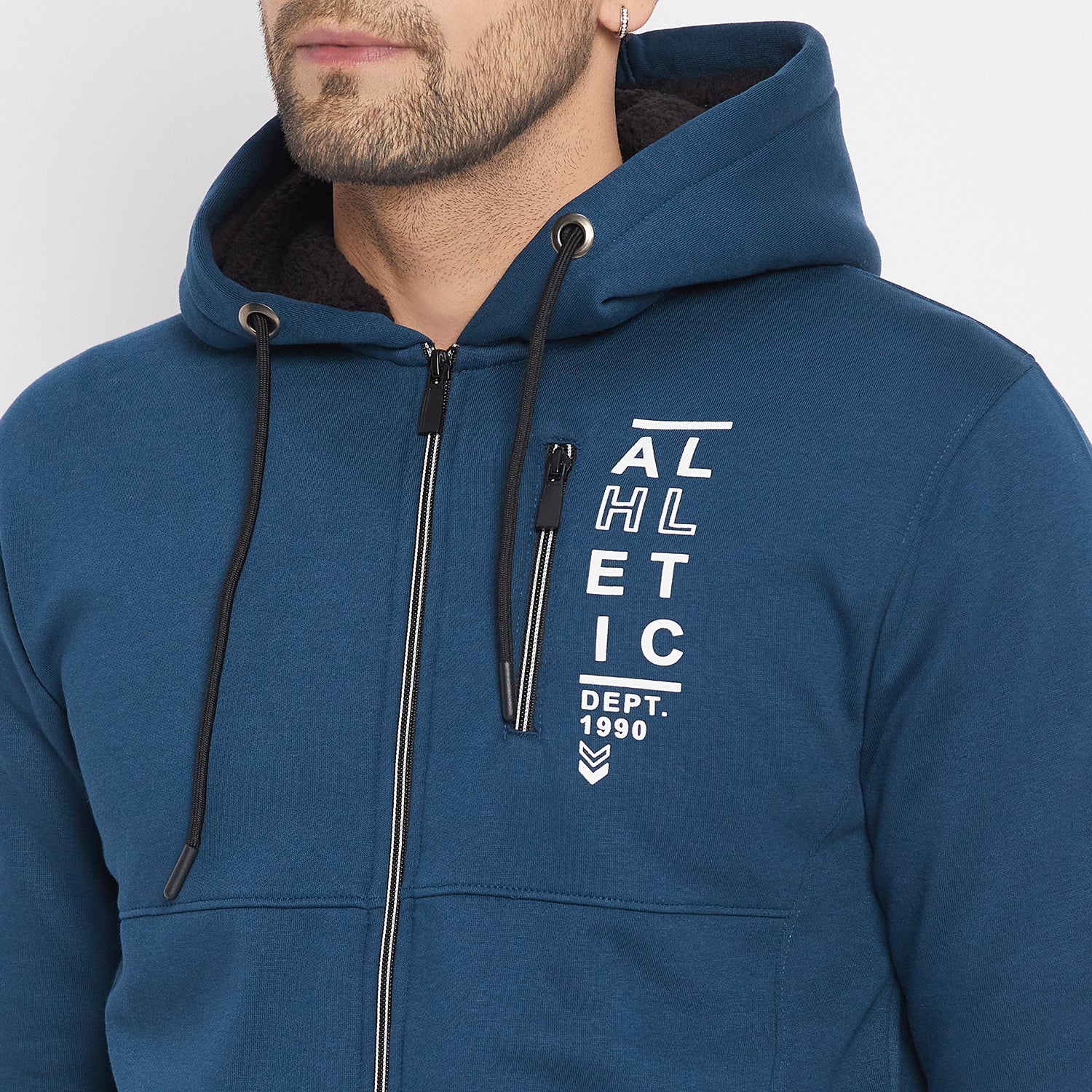 Duke Urban Men Hooded Zipper Sweatshirt (LF6261)