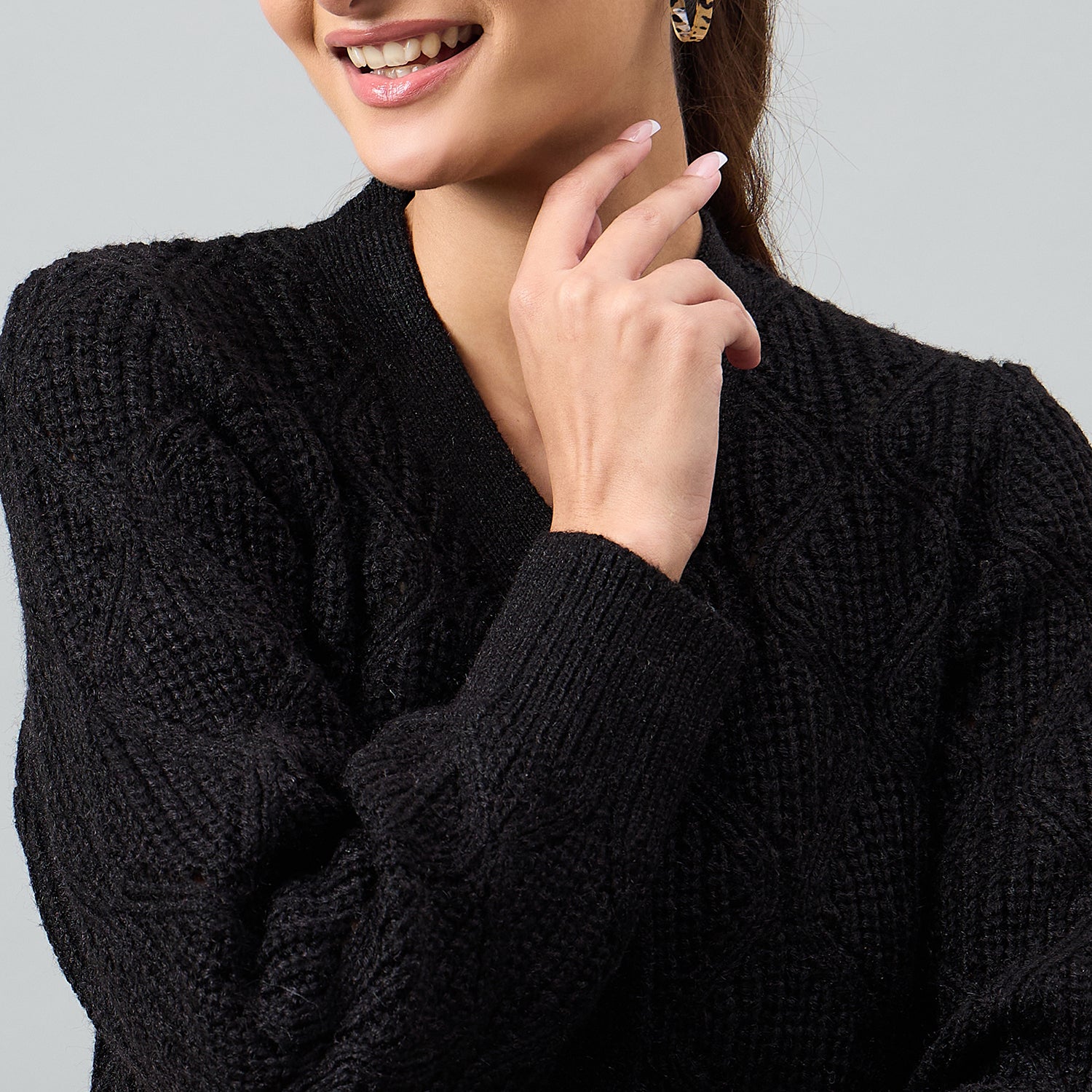 Duke Urban Women Front Open Crop Cardigan (SDS1345)